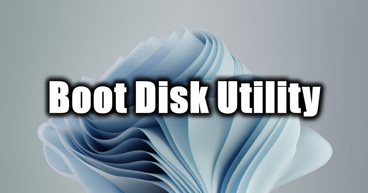 Boot Disk Utility